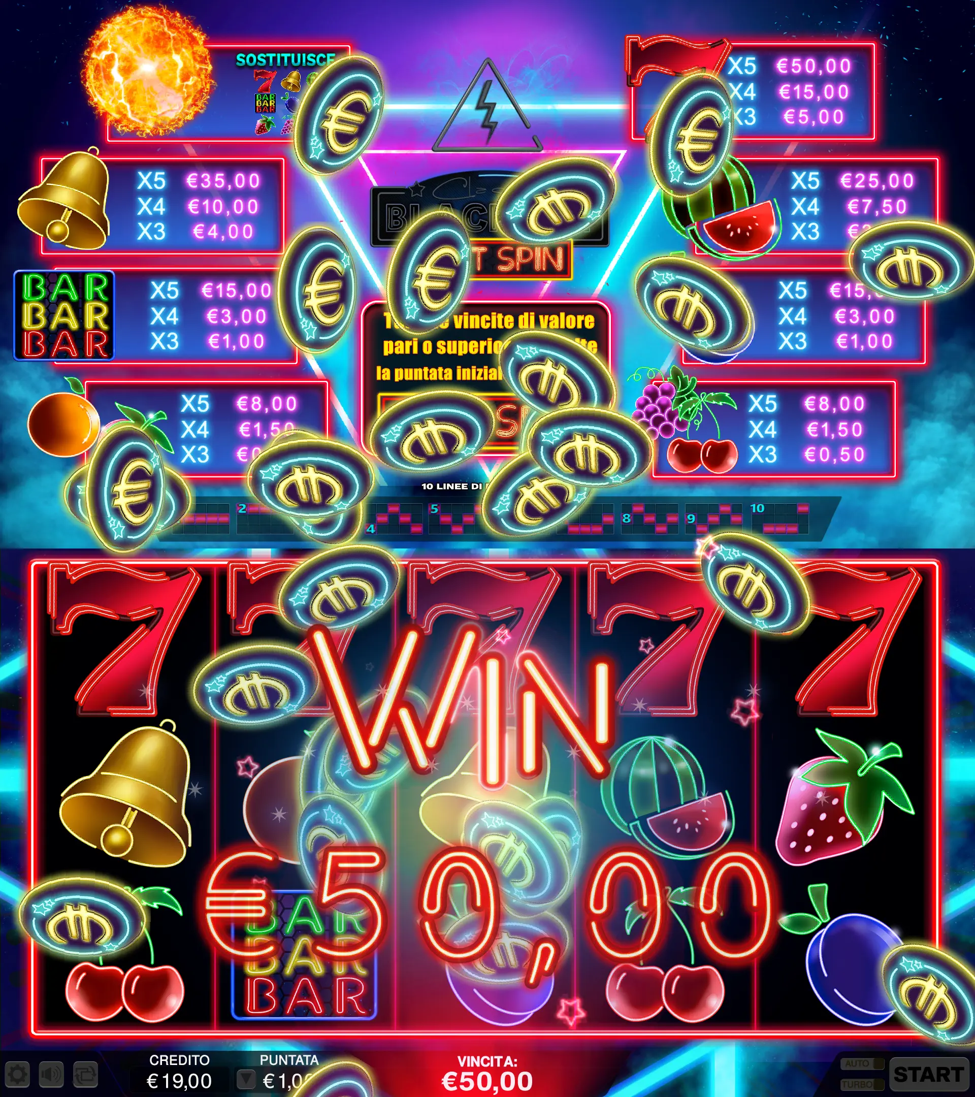 Classic Blackout Hot Spin