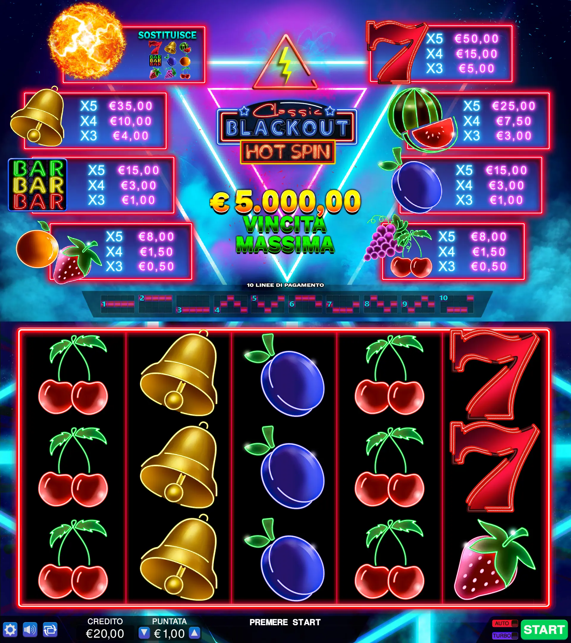 Classic Blackout Hot Spin