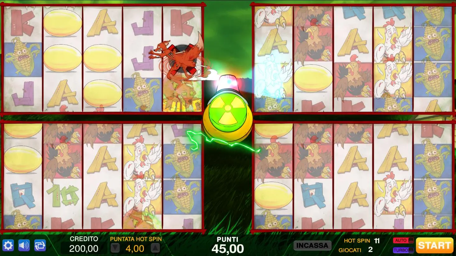 La Gallina Nucleare Hot Spin