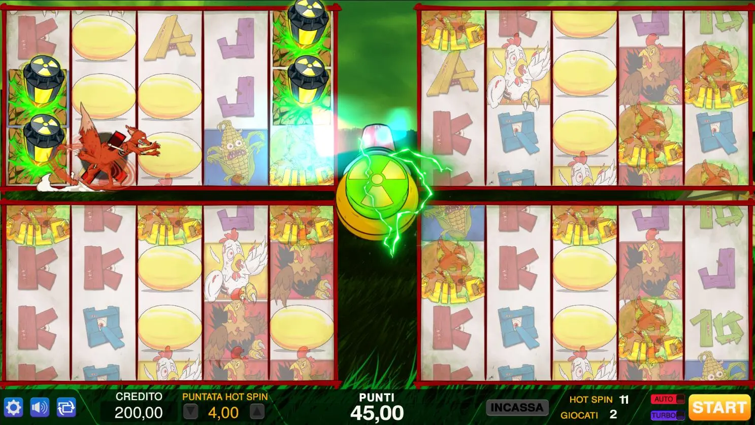 La Gallina Nucleare Hot Spin