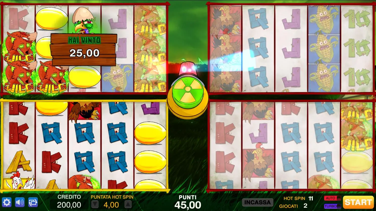 La Gallina Nucleare Hot Spin